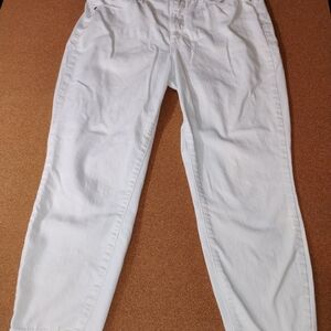Talbots Flawless High-Waist White Legging Crop Women's SZ 8
